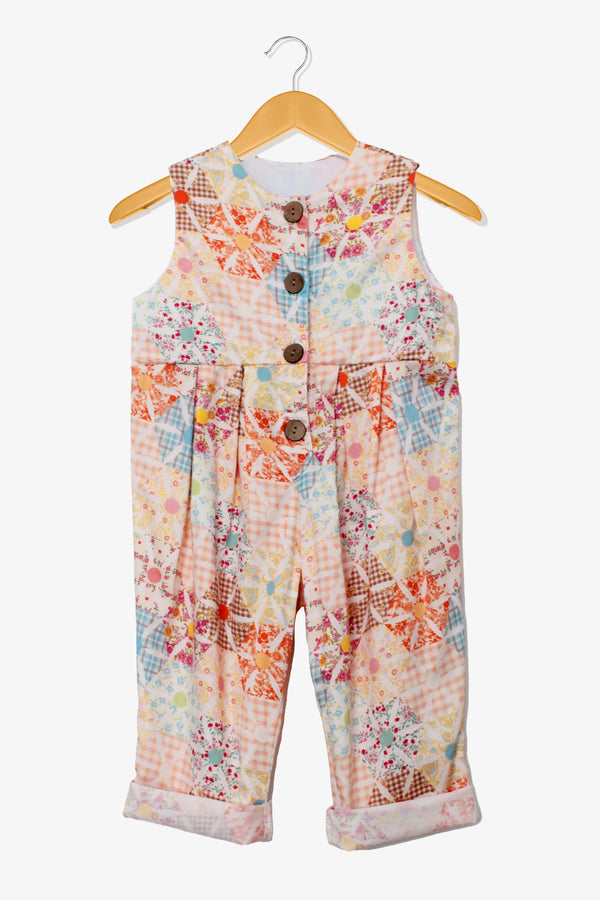 Elsie Patchwork Print Jumpsuit