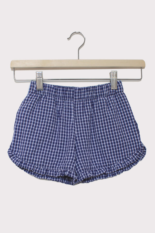 Lottie Blue Check Shorts